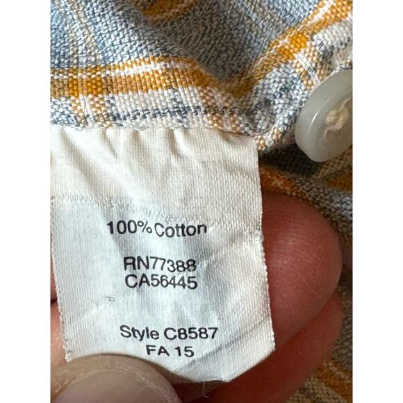 J. CREW JASPE SLIM buttoned shirt, Size Large. Flannel print cotton shirt - Picture 10 of 13